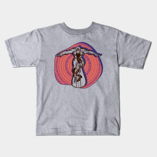 Surf the Cosmos Kids T-Shirt by Doc Multiverse Designs